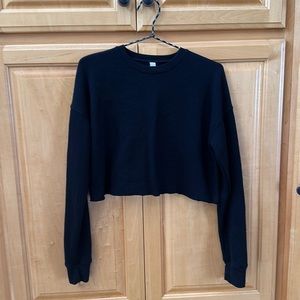 Alchemy Cropped Black Sweatshirt